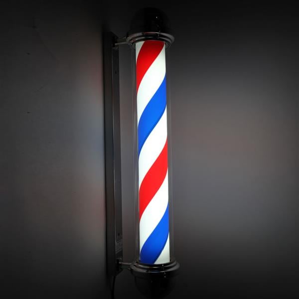 Barber shop logo lights Rotating LED lights 1.5M Hair salon Wall-mounted light 