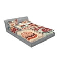 thumbnail image 2 of Ambesonne Colorful Fitted Sheet & Pillow Sham Set, Retro Mexican Tin Sign, Full, Multicolor, 2 of 2