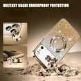 thumbnail image 4 of For iPhone 17 Pro Magnetic Glitter Case Compatible with MagSafe,Full Protection Slim Shockproof Anti-Scratch Case with Camera Lens Protector Plating Bling Dust-Proof Net, 4 of 7