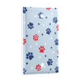 thumbnail image 2 of Yayeee Blank Wall Plate Cover 1-Gang 4.5"x2.7" Home Unused Decorative Outlet, Blue Cartoon Paw Pattern, 2 of 7
