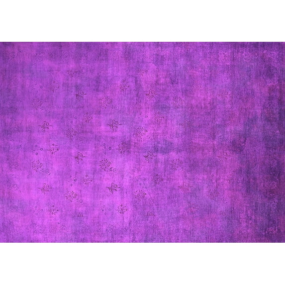 Ahgly Company Indoor Rectangle Oriental Pink Industrial Area Rugs, 5' x 7'