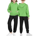 thumbnail image 5 of OVAFBAU Toddlers Long Sleeve Hooded Sweatshirts Pants Set Kids Solid Hooded Sweatshirt with Pocket and Jogger Pants 2 Piece Outfits Set, 5 of 5