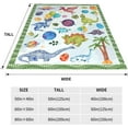 thumbnail image 5 of Dinosaur Blanket for Boys Girls Soft Fleece Kids Baby Boy Suitable Toddler Couch Cute Sofa Bedroom Living Room Gifts Children (Universe Dino, 40''''x30''''), 5 of 5