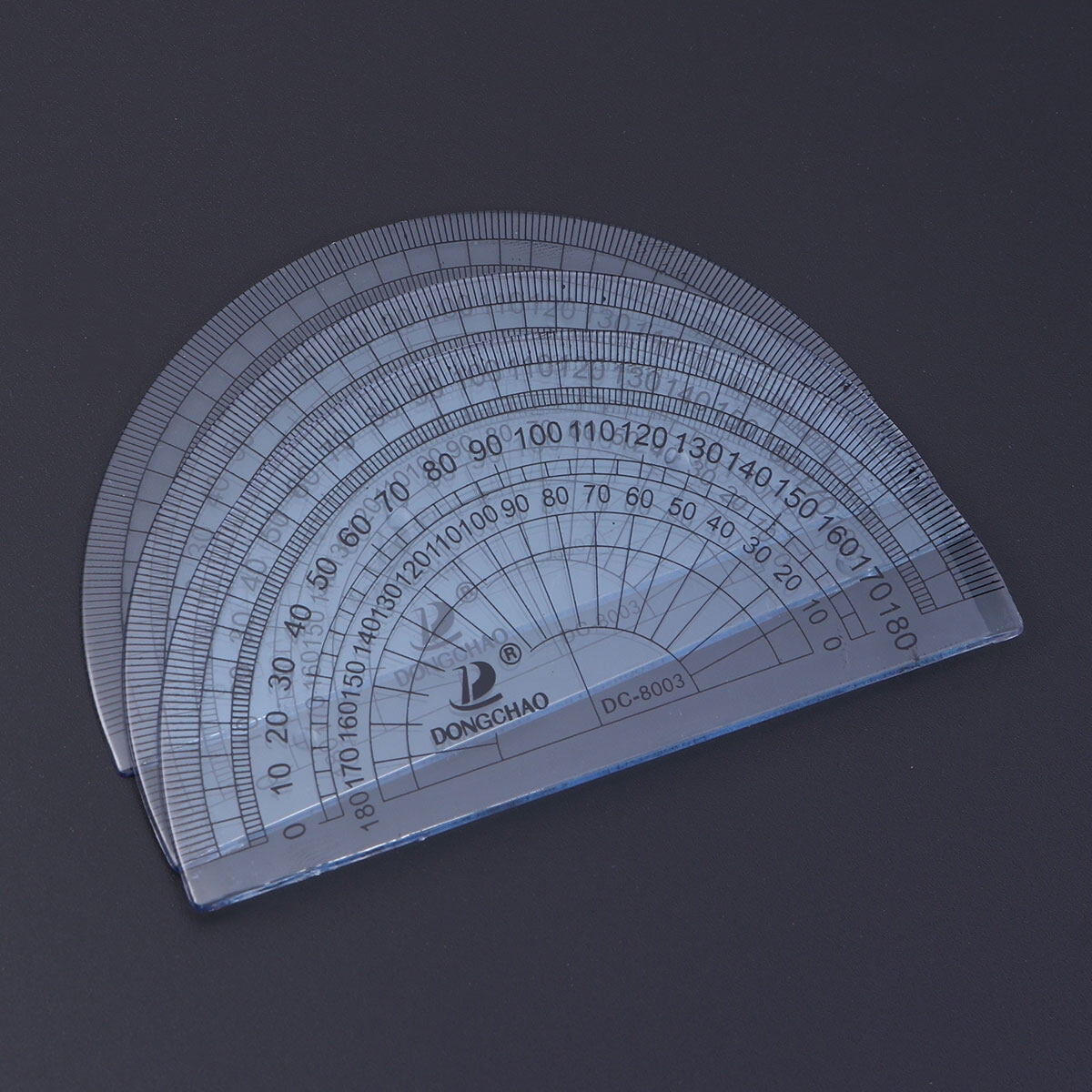 2 Pieces Small Protractor Ruler Triangle Student