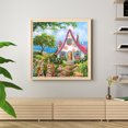 thumbnail image 4 of Cuadros Decorativos 5D House Flowers in the Garden Series Pintura de diamante redondo Ndcxsfigh Nuevos Originales, 4 of 9
