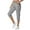 Gray, variant on Qulqfy Cotton Women's 2025 Black Capri Casual Cargo High Waisted with Pockets Petite Pants Pants for Teen Girls Packs L