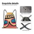 thumbnail image 3 of Yiaed Hello Summer Print Drawstring Bags Drawstring Backpack Bulk String Back Pack Gym Sport Bag-Small, 3 of 5