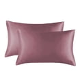thumbnail image 1 of Funda de almohada de seda sintética Funda de almohada Funda de almohada de lijado Funda de almohada de color sólido, 1 of 5