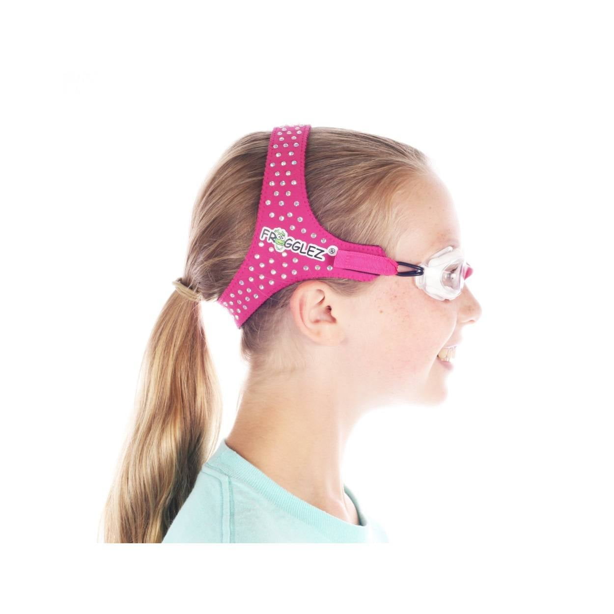 Frogglez® Swimming Goggles for Kids, Pink Glitz