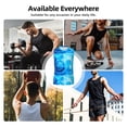 thumbnail image 5 of Uemuo Blue Shell Pattern Men's Sleeveless T-Shirt,Muscle Athletic Tank Top, Moisture-wicking Quick-dry Breathable Classic Tee Top for Gym Run Outdoor Sports-Medium, 5 of 8
