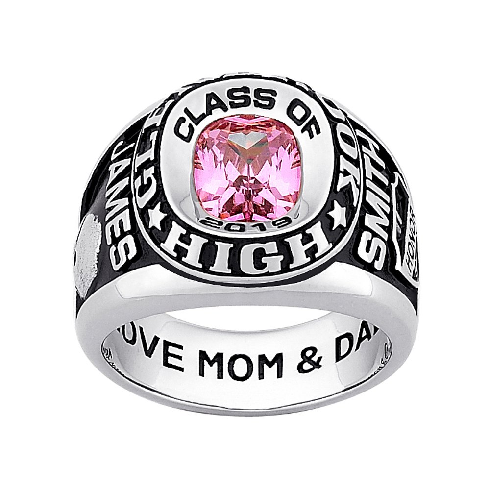 Freestyle Class Rings Personalized Men's Classic Platinum Plated