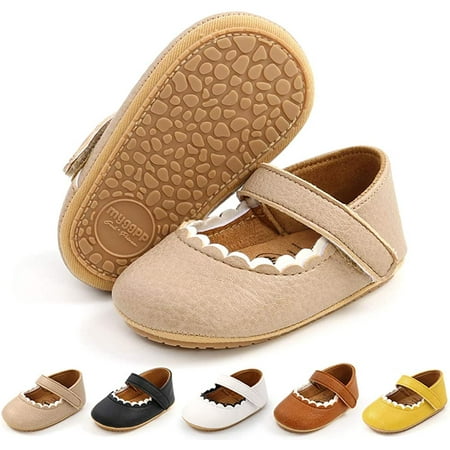 

Infant Baby Girls Soft Sole Bowknot Princess Wedding Dress Mary Jane Flats Prewalker Newborn Light Baby Sneaker Shoes