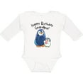 thumbnail image 3 of Inktastic Happy Birthday, Grandpa Cute Penguins Boys or Girls Long Sleeve Baby Bodysuit, 3 of 5