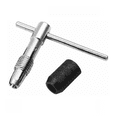 thumbnail image 3 of 5 Machuelos Con Maneral Brocas Para Rosca Roscador M3 - M8 Plata, 3 of 4