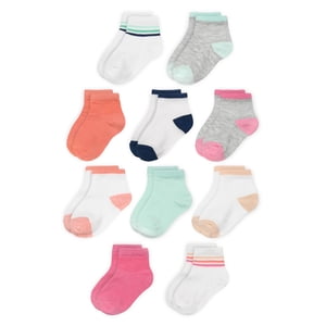 Fruit of the Loom Toddler Ankle Socks 10-Pack