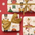thumbnail image 6 of Kraft Nutcracker Christmas Wrapping Paper - Mini Roll - 17 Inch x 33 Feet - Ballerina and Nutcracker Wrapping Paper for Christmas, Holiday, Party Celebration, 6 of 7