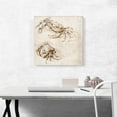 thumbnail image 2 of ARTCANVAS Studies of Crabs Canvas Art Print by Leonardo da Vinci - Size: 18" x 18" (0.75" Deep), 2 of 9