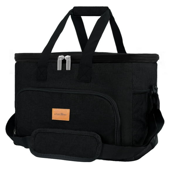 Vihicamp Bolsa enfriadora portátil suave - 60 latas Enfriador de camping aislado A prueba de fugas Enfriador de lados suaves plegable para bebidas Adecuado para picnic Almuerzo Playa Viaje por carrete