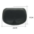 thumbnail image 3 of Graflsoa Selle de Vélo Grand Sans Nez avec Coussin en PU, Confort Amortissant pour Longs Trajets, Design Noir et Bleu, Convient aux Vélos de Route, de Montagne et Pliants, 3 of 6