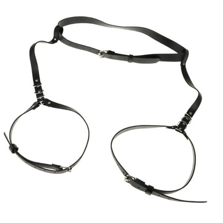

Women Punk PU Leather Harness Waist Leg Garter Belt
