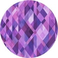 thumbnail image 1 of Ahgly Company Machine Washable Indoor Round Transitional Heliotrope Purple Area Rugs, 8' Round, 1 of 7