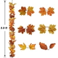 thumbnail image 5 of Morttic 2 Pack 5.9 feet Fall Maple Garland Artificial Fall Foliage Garland Colorful Autumn Decor for Home Garden Thanksgiving Wedding Party, 5 of 15