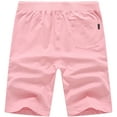 thumbnail image 2 of Tyhengta Mens Shorts Casual Comfortable Workout Shorts Drawstring Zipper Pockets Elastic Waist Pink 40, 2 of 8
