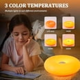 thumbnail image 5 of Donut Table Lamp with Touch Dimmer, Rechargeable Cordless Night Light for Bedside, Stepless Brightness Control Ambient Decor for Home Office (White), 5 of 5