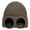 Khaki, variant on Unisex Goggle Beanie Hat, Winter Knit Cap with Goggle-Style Detail, Novelty Cold Weather Headwear, Gray