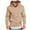 Khaki, variant on Fgnfyis Pullover Hoodies for Men Solid Long Sleeve Drawstring Hooded Sweatshirt Trendy 2025 Spring Fall Hoodies with Pockets Light Gray L