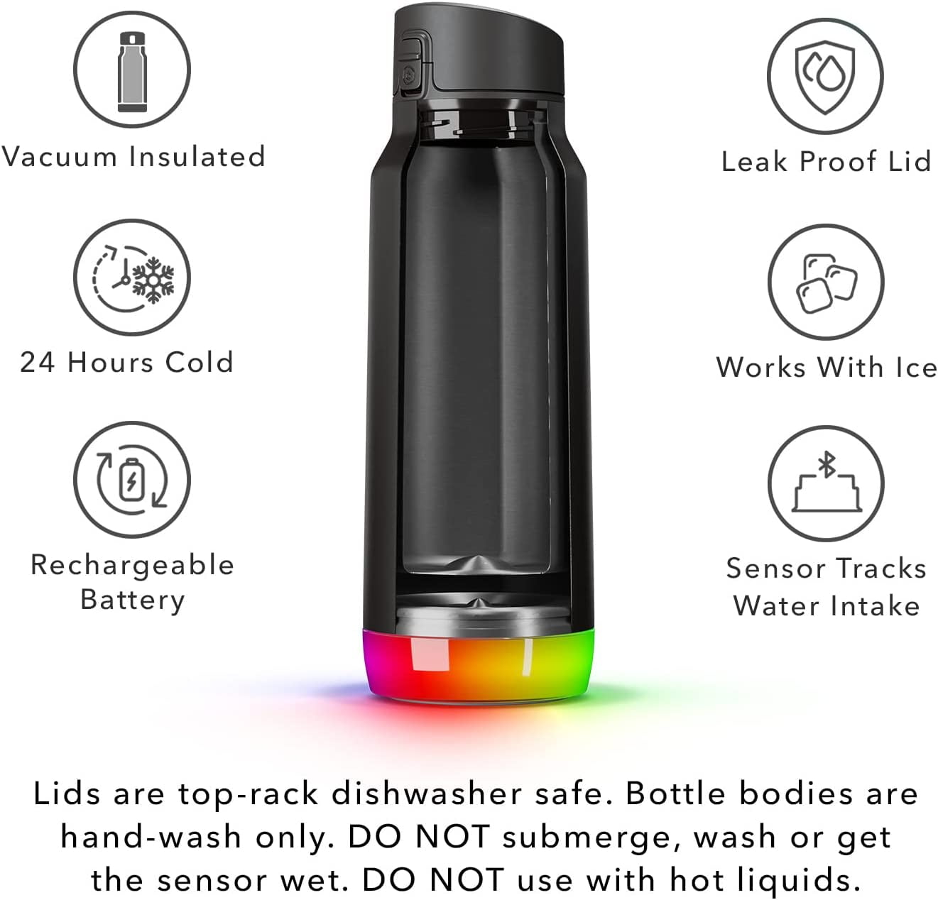 HidrateSpark PRO 32oz. Insulated Stainless Steel Bluetooth
