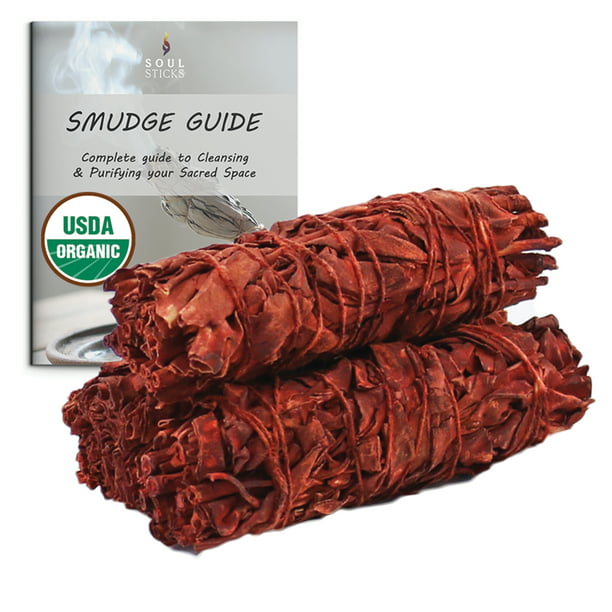 Ancient Veda 3 Pack Dragon's Blood Sage Smudge Stick Bundles & Smudging  Guide - Walmart.com