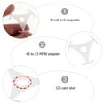 thumbnail image 3 of Adaptateur de Disque Vinyle Triangle 45 Tr/min à 33 Tr/min pour Lecteur à Trou Central, 3 of 5