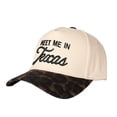 thumbnail image 2 of MEET ME IN Texas Letter Embroidered Color Block Trucker Hat Unisex Adjustable Cotton Breathable Fashion Cap for Travel Daily Wear, 2 of 10