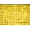 thumbnail image 1 of Ahgly Company Machine Washable Indoor Rectangle Abstract Yellow Contemporary Area Rugs, 3' x 5', 1 of 4