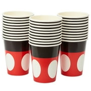 American Greetings Mickey Mouse Red Animation Birthday Paper Party Supply Sets, (30 Pieces) 9 Ounce