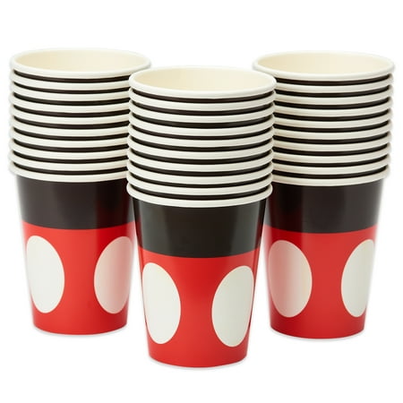 American Greetings Mickey Mouse Red Animation Birthday Paper Party Supply Sets, (30 Pieces) 9 Ounce
