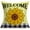 Sw, variant on Sunflower Pillow Covers with Welcome Words Farmhouse Decorative Throw Pillow Covers Home Decor Pillow Cases Square Cushion Covers for Kids Room Sofa 16x16 inch