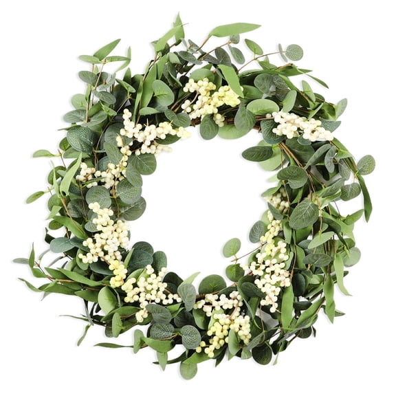 Eucalyptus Wreaths with Welcome Sign for Front Door 20inch Window Spring Summer Wreath Farmhouse Festival Porch Patio Garden Decor
