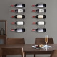 thumbnail image 6 of Black Wine Racks Wall Mounting Wine Rack Farmhouse Wall Rack Decor Kitchen Decor, 6 of 20