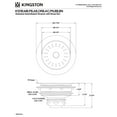 thumbnail image 2 of Kingston Brass K121BPN Fresno 3-1/2 Inch Stainless Steel Kitchen Sink Basket Strainer in Polished Nickel, 2 of 4