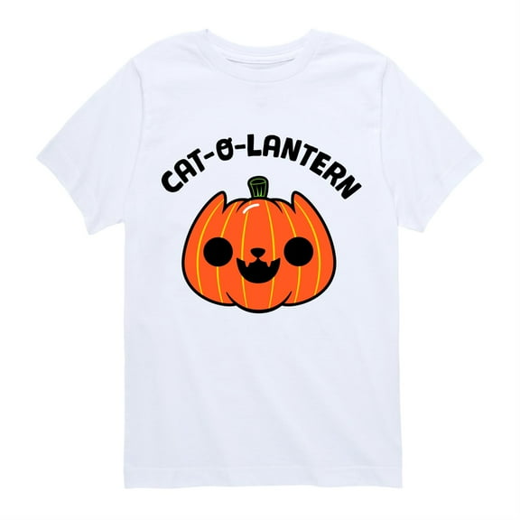 Instant Message - Halloween Pumpkins, Cats and Treats Short Sleeve Graphic T-Shirt