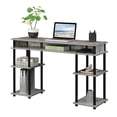 thumbnail image 3 of Designs2Go No-Tools Student Desk with Shelves in Light Gray Wood Finish, 3 of 6