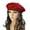 Red, variant on Red Berets Ladies Solid Color Imitation Wool Beret Bud Hat Painter Hat