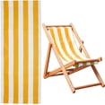 thumbnail image 1 of Tela de repuesto para silla de playa, 115 cm x 43,5 cm. Tela de repuesto para silla de playa, rayas naranjas y blancas. Lona de repuesto para silla de salón., 1 of 9