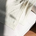 thumbnail image 3 of Quality Home Shiny Chenille Throw Blanket-80" White, 3 of 5