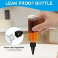 thumbnail image 3 of Uxcell 6 Pcs 3.4oz(100ml) Botella Plástica Dispensadora con Tapa de Giro Negra, Transparente, 3 of 7