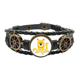 thumbnail image 1 of Universo y Alien monstruo amarillo Pulsera marina tejida en cuero, 1 of 4
