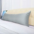 thumbnail image 6 of PiccoCasa Satin Body Pillowcase Silky Long Pillowcase for Hair and Skin, Jumbo Silver, 6 of 8