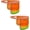 Orange, variant on 2 Pack Hard Hat Sun Shield Full Brim Mesh Neck Sunshade, High Visibility Sunshield w/Reflective Stripe for Hardhats